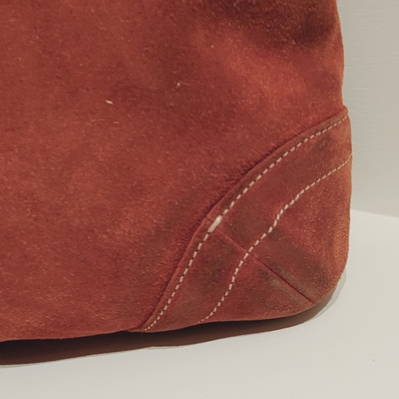 SOLD - Vintage COACH "Soho" Suede Burnt Orange Bag  No.G3S-9482  - SOLD - Picture 10 of 14
